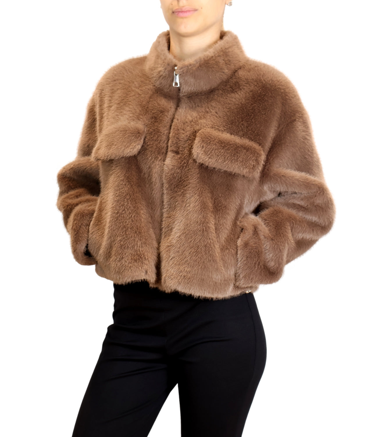 Susy Mix Giacca da Donna - Cammello - 25208