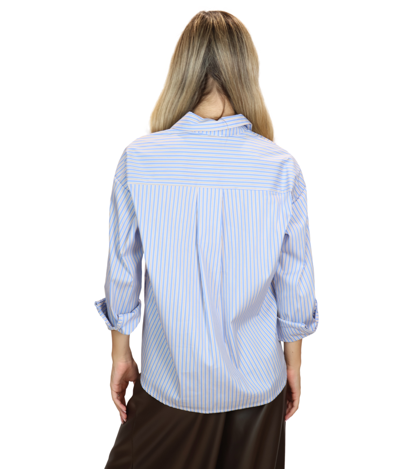 Susy Mix Camicia da Donna - Celeste - 26247z1