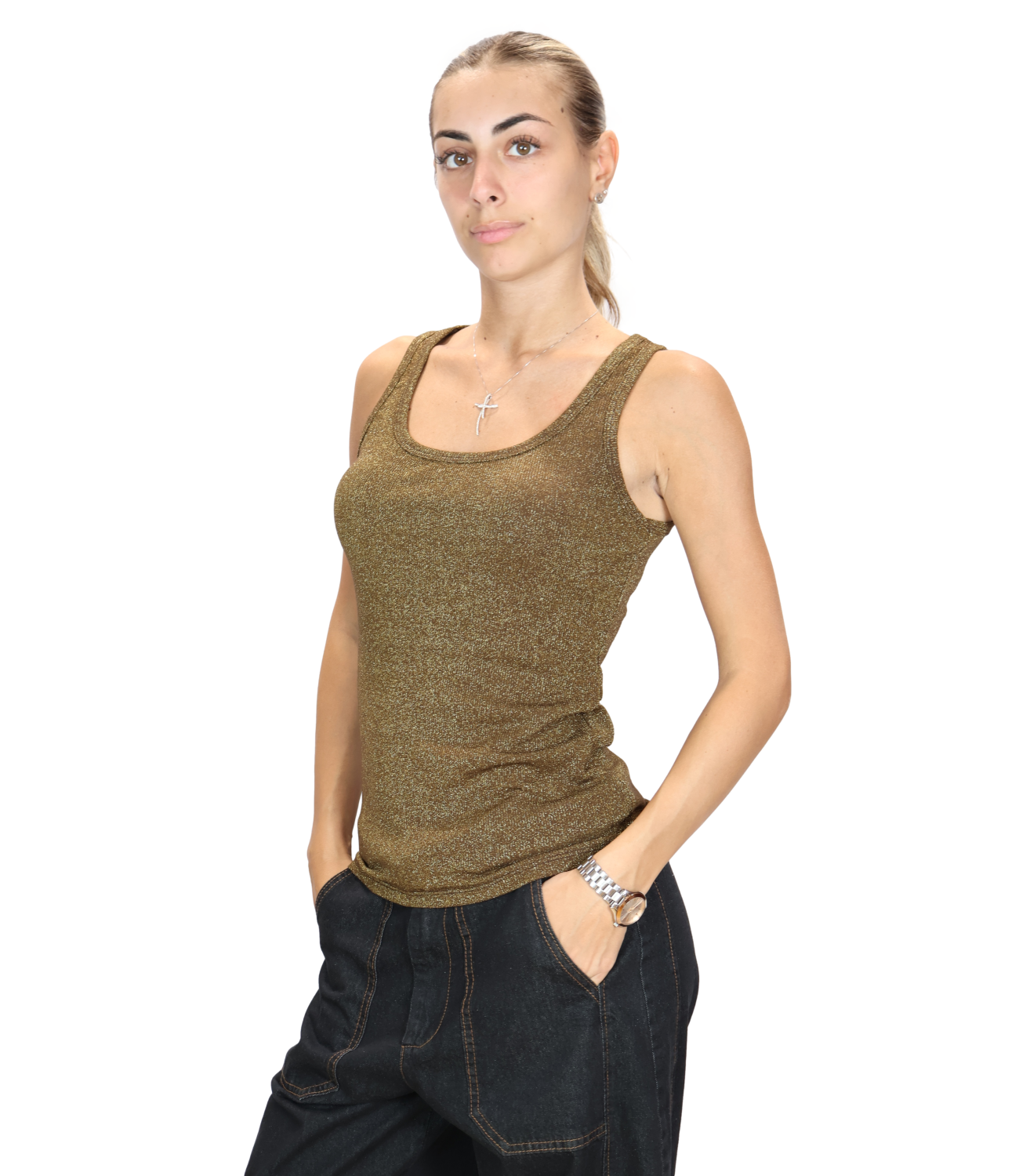 Susy Mix Canotta da Donna - Moro - 2699