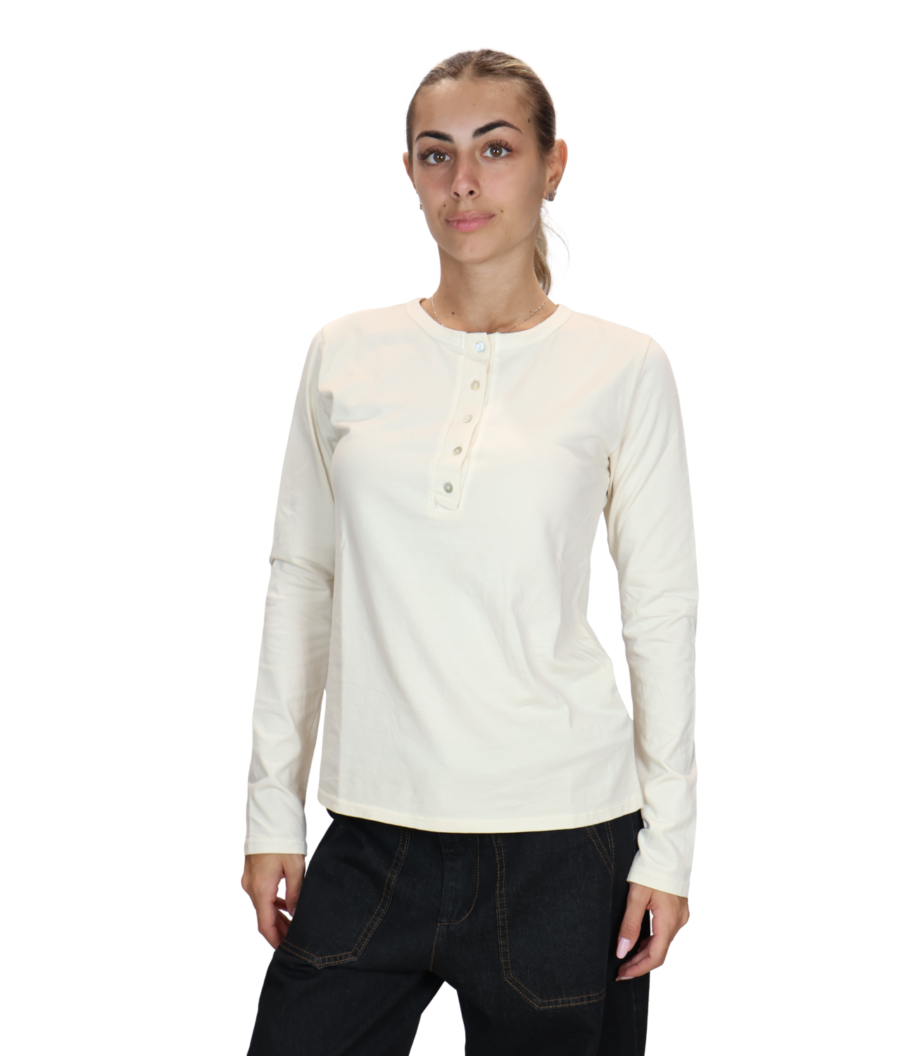 Susy Mix Maglia da Donna - Burro - 2754