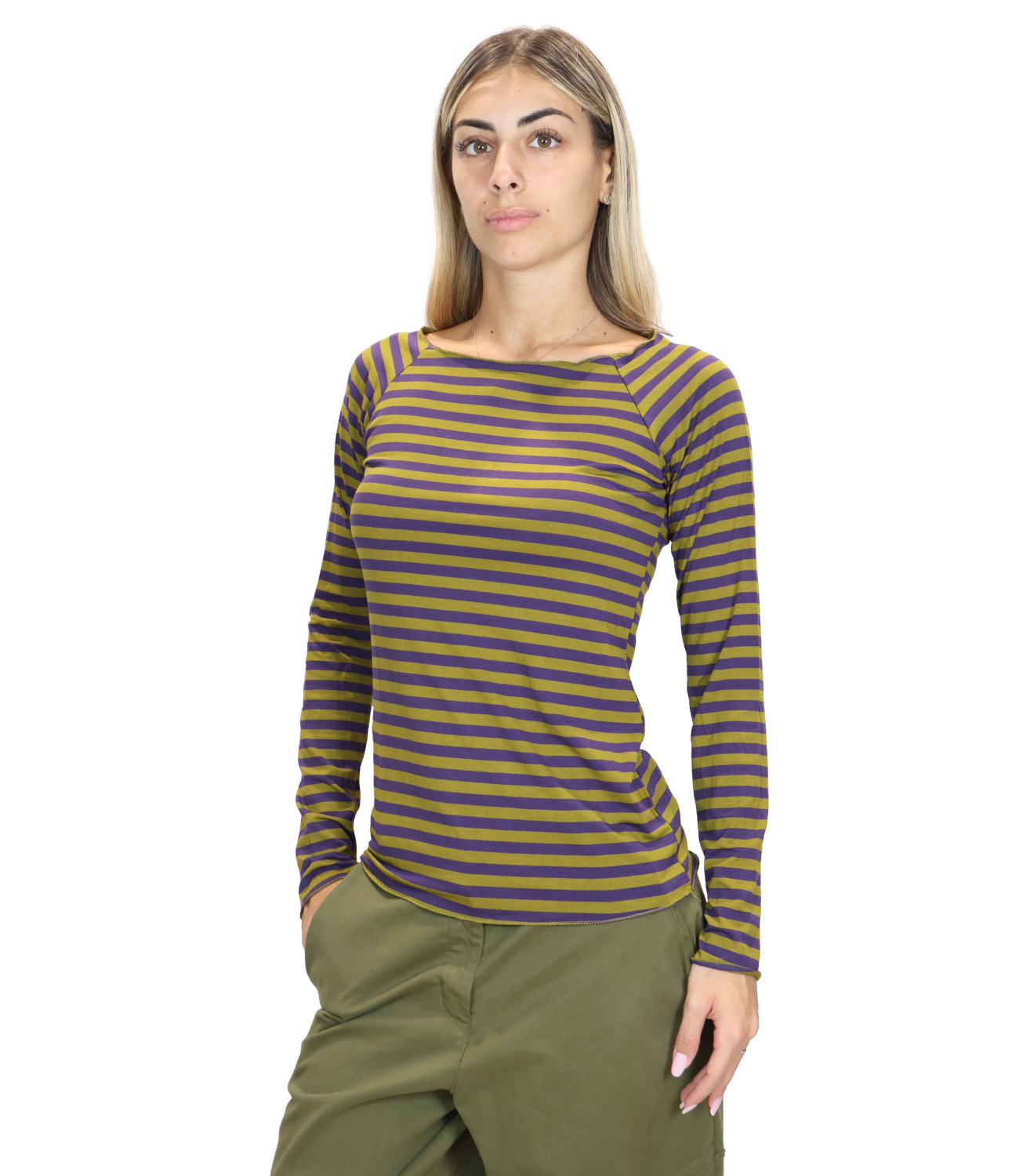 Susy Mix Maglia da Donna - Verde Oliva - 2759