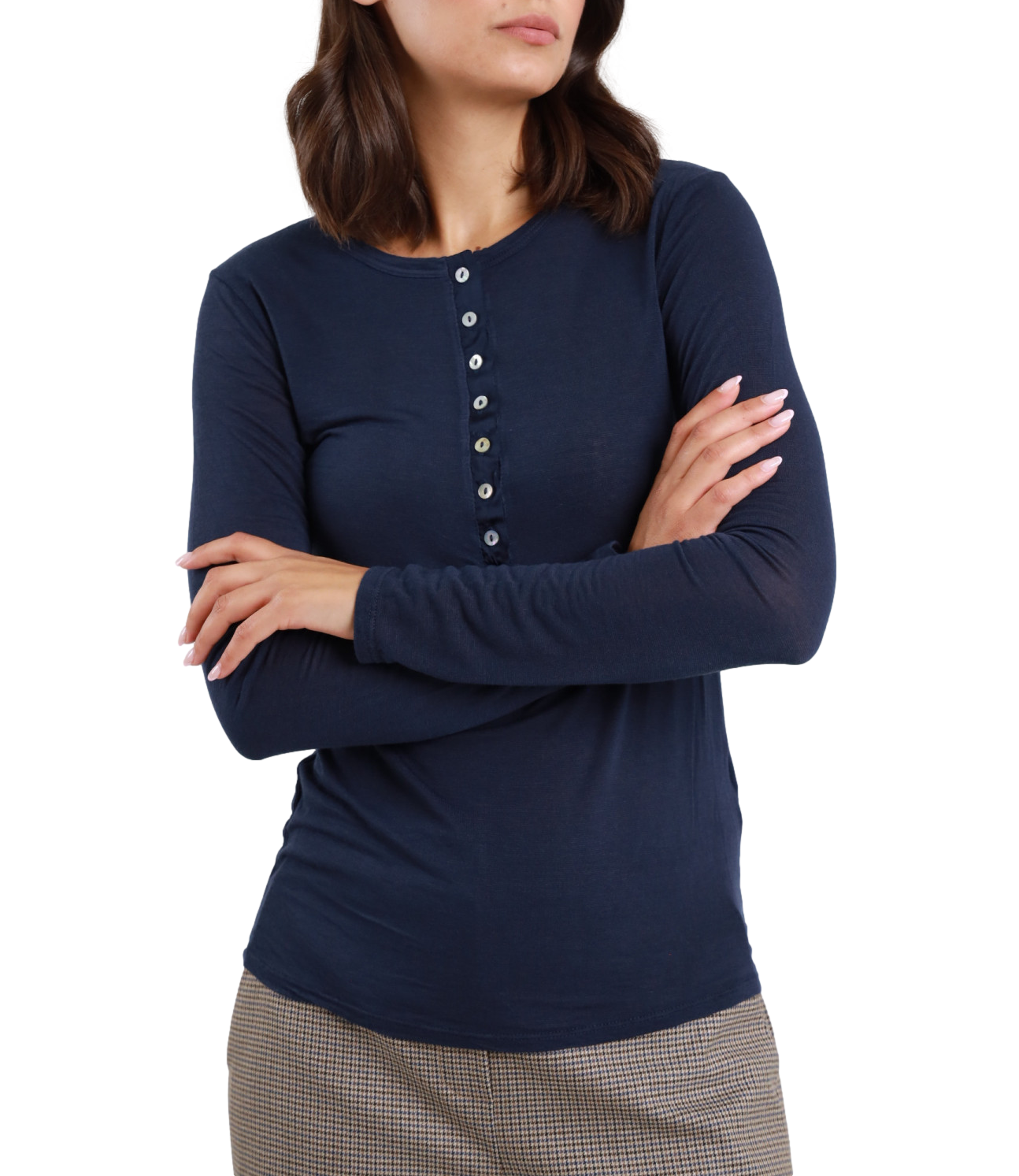 Susy Mix Maglia da Donna - Blu - 2763