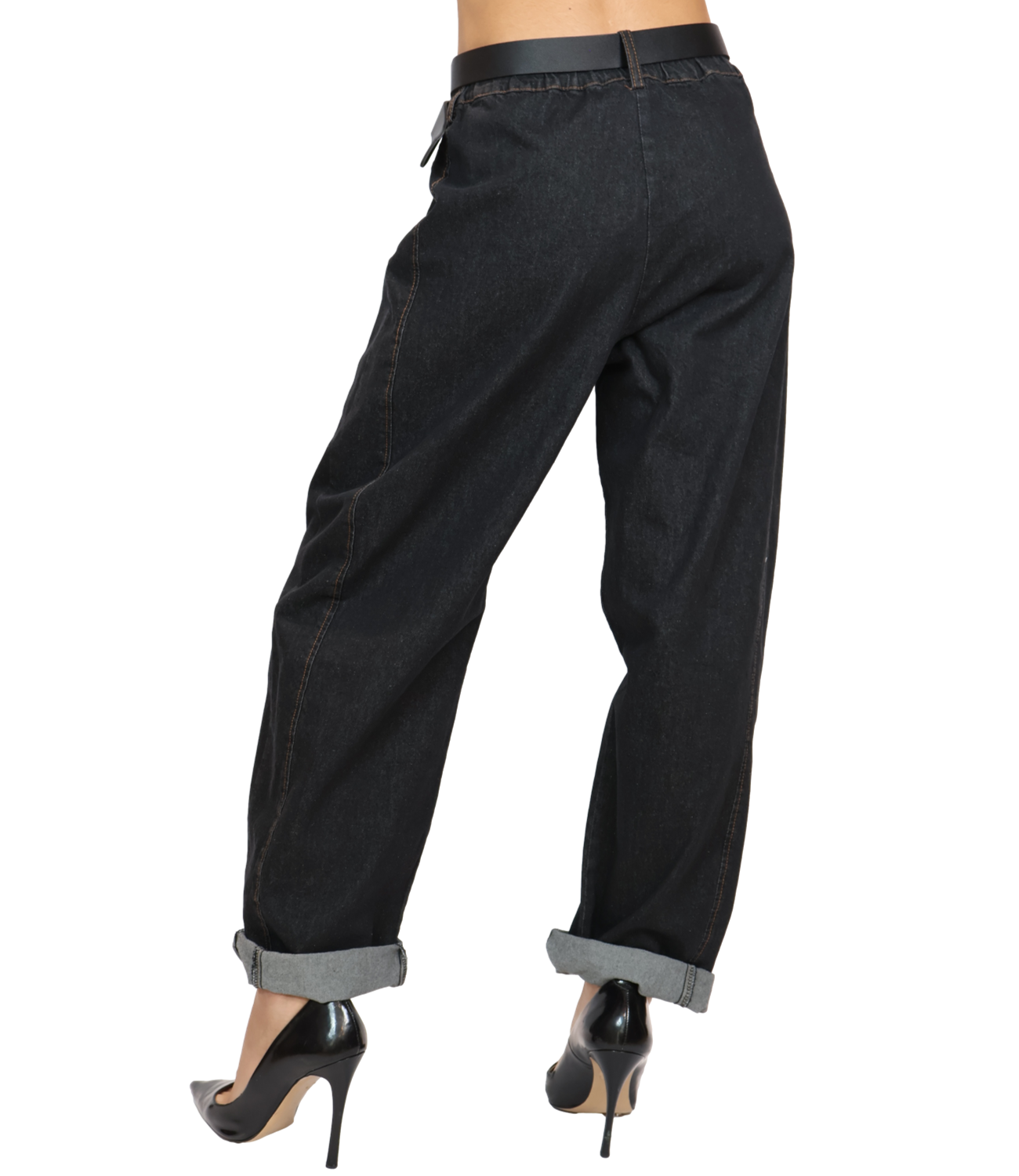 Susy Mix Pantalone da Donna - Nero - 38302p