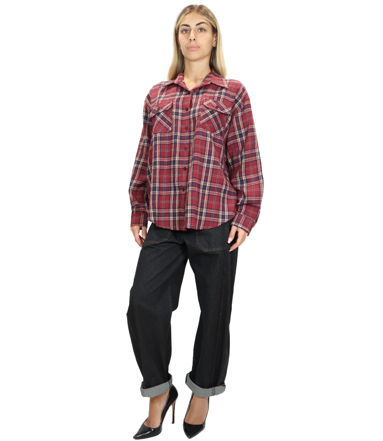 Susy Mix Pantalone da Donna - Nero - 38302p