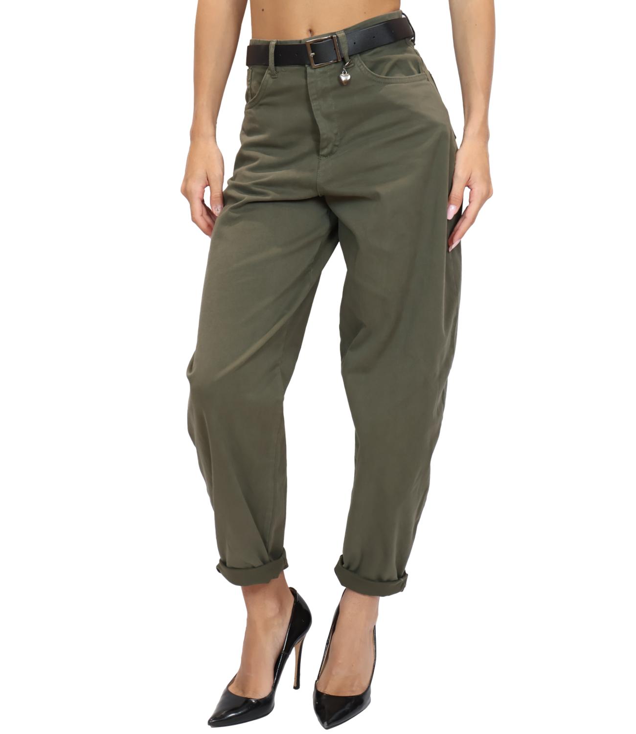 Susy Mix Pantalone da Donna - Militare - 60285pmtr