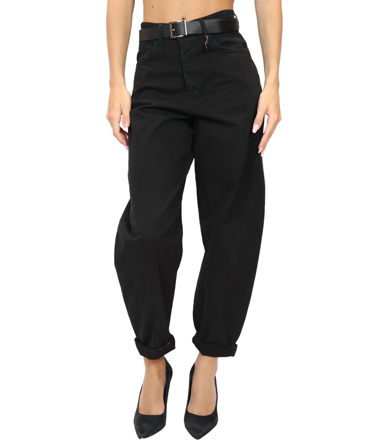 Susy Mix Pantalone da Donna - Nero - 60285pmtr