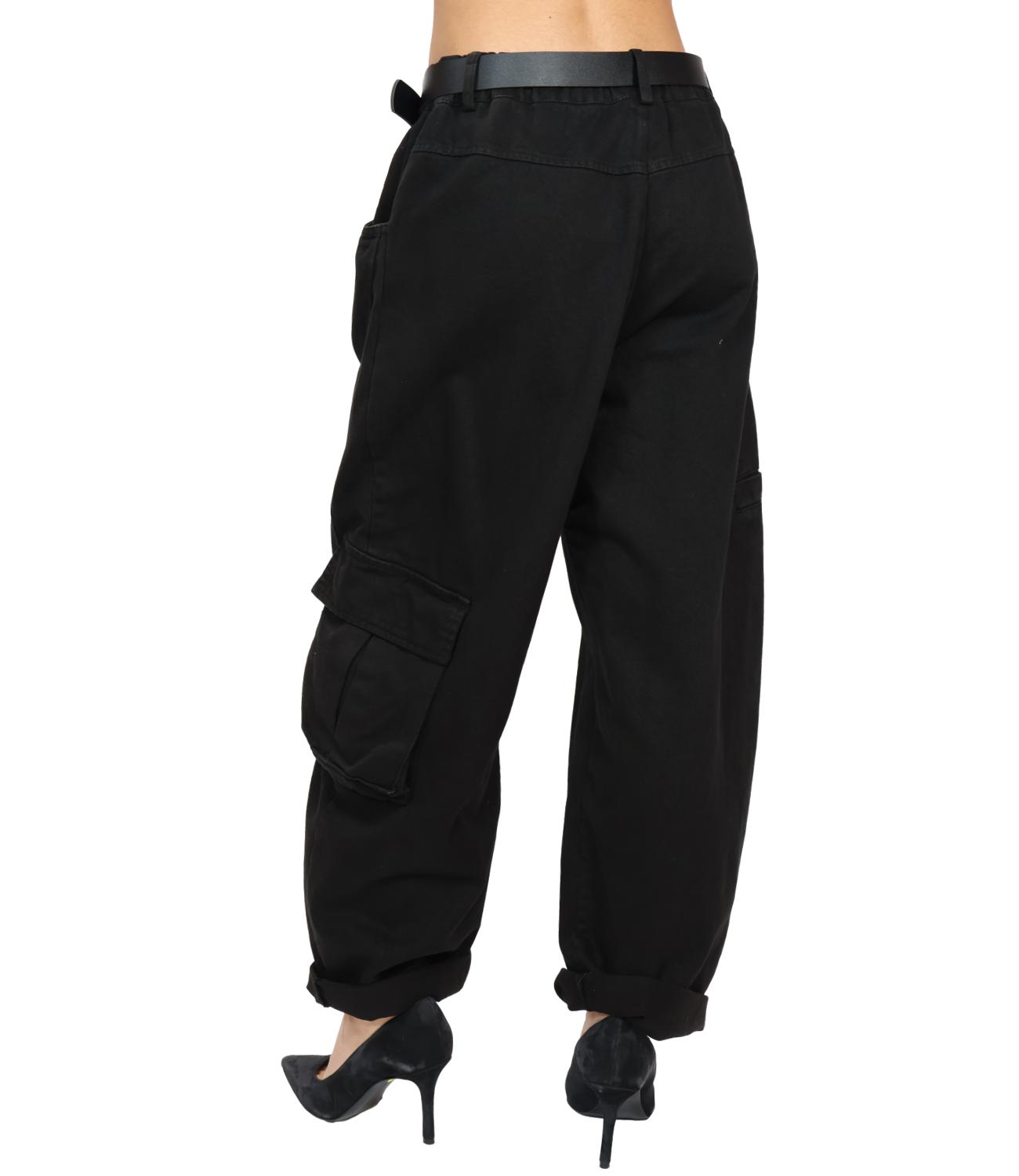 Susy Mix Pantalone da Donna - Nero - 61048p