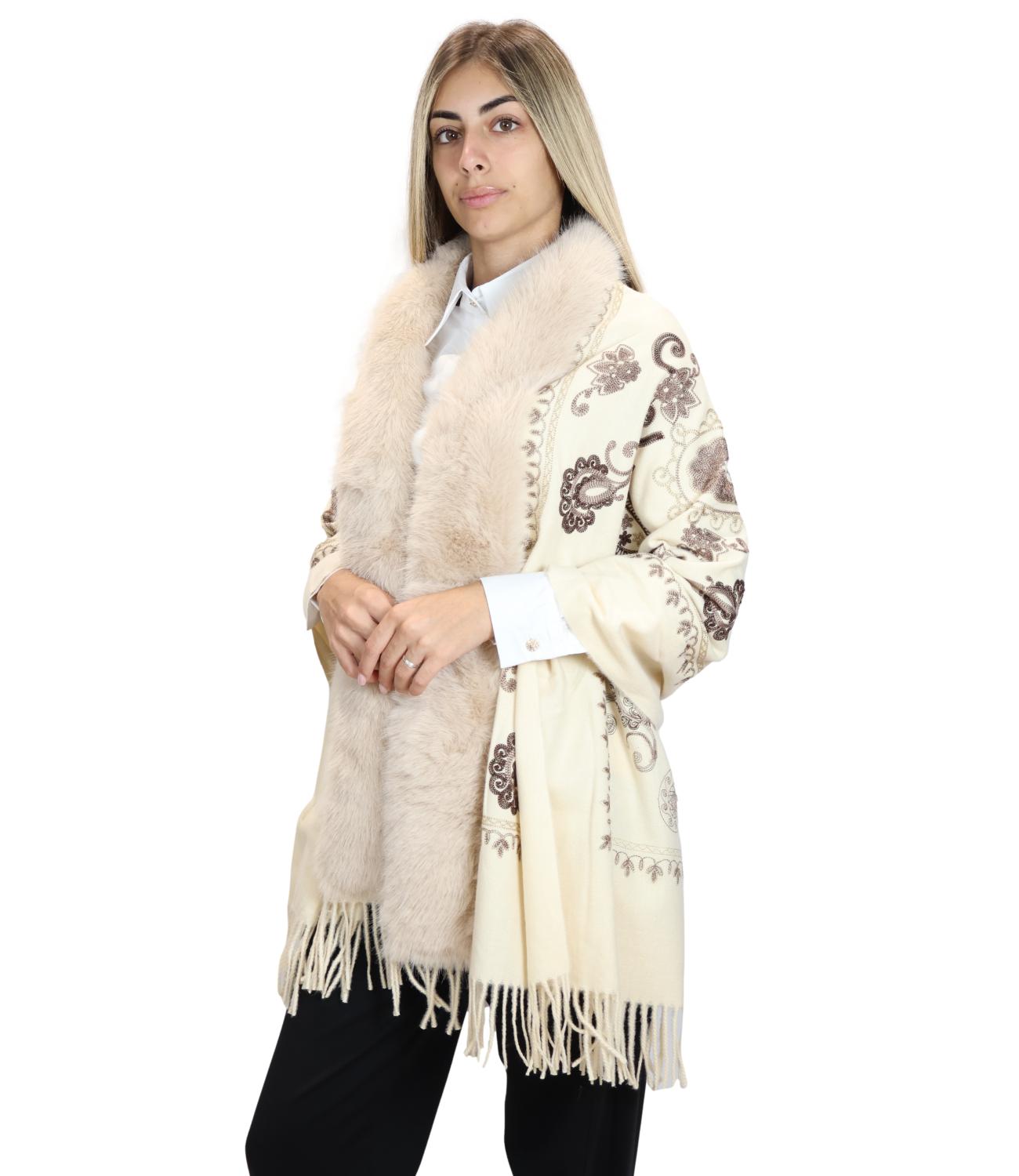 Susy Mix Stola da Donna - Panna - 9717re