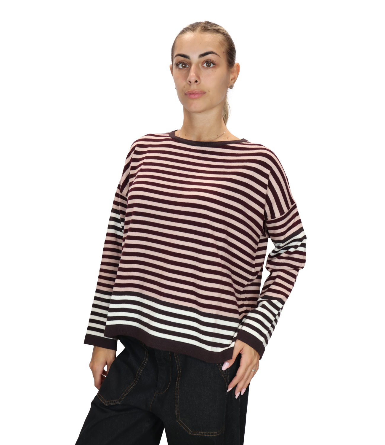 Susy Mix Maglia da Donna - Moro - Ai51133