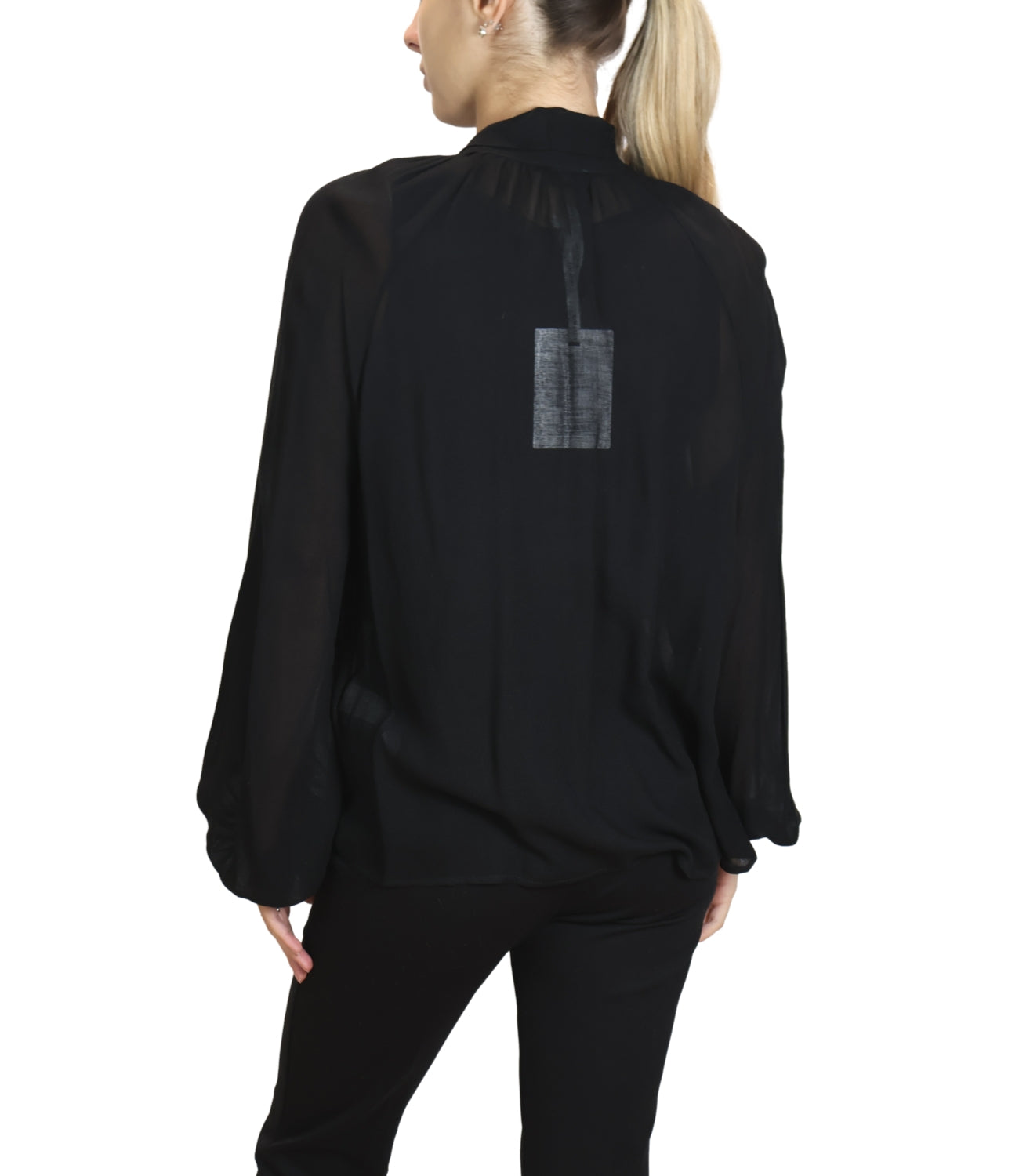 Susy Mix Camicia da Donna - Nero - Bl153030