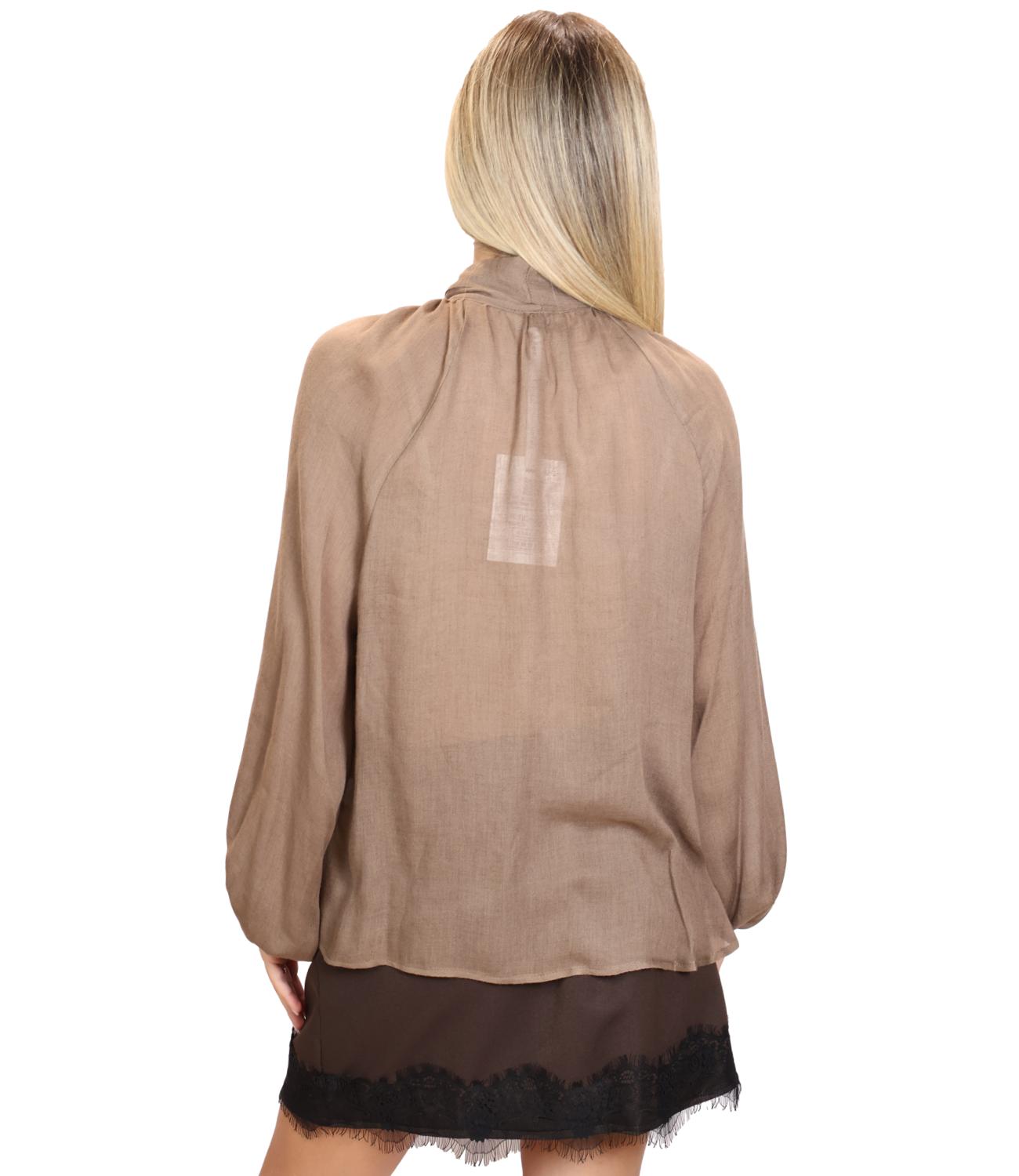 Susy Mix Camicia da Donna - Tabacco - Bl153030