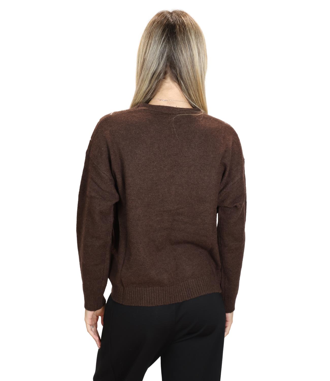 Susy Mix Cardigan da Donna - Moro - Hs26805