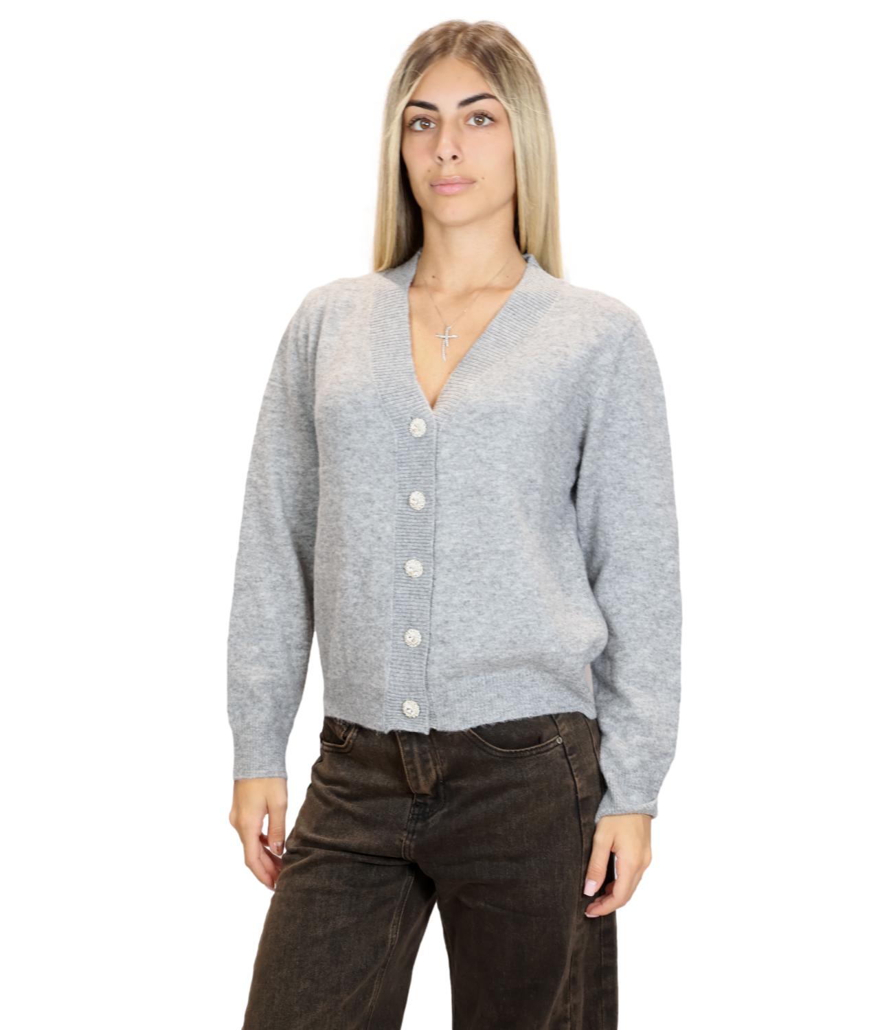 Susy Mix Maglia da Donna - Grigio - K35327