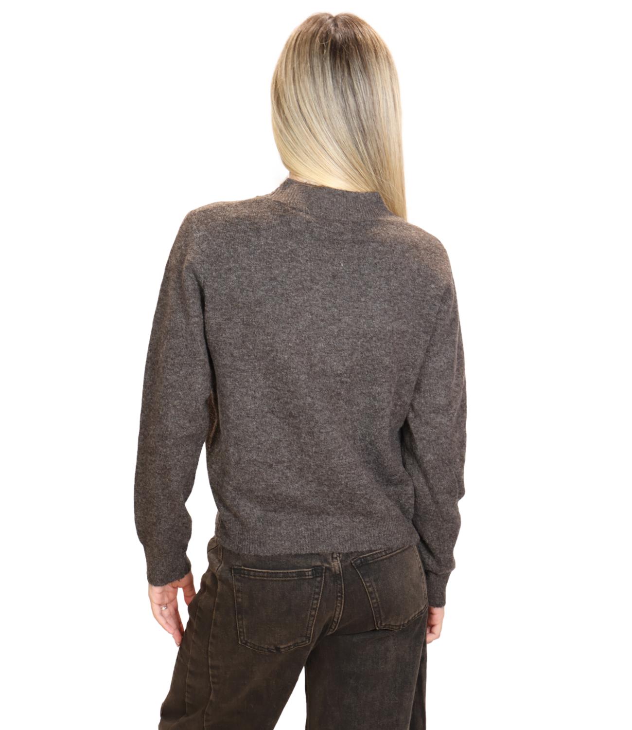 Susy Mix Maglia da Donna - Moro - K35327