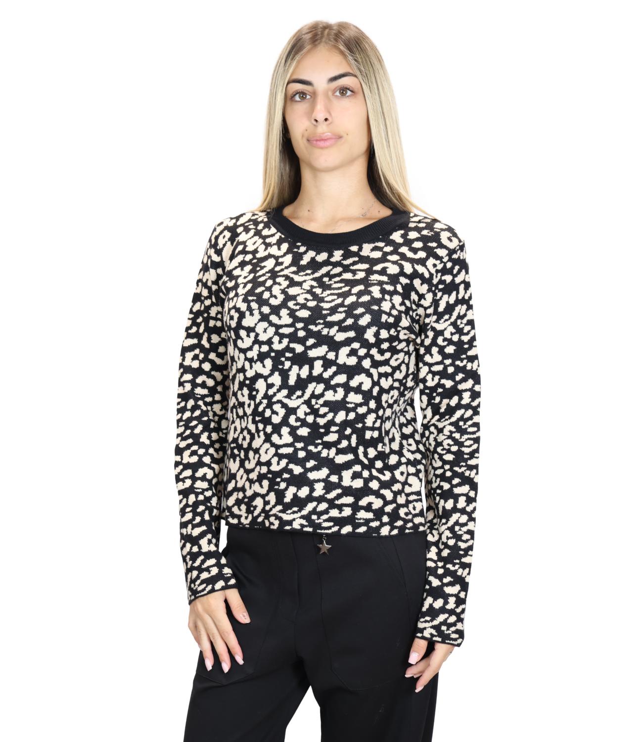 Susy Mix Maglia da Donna - Nero - Ln8771