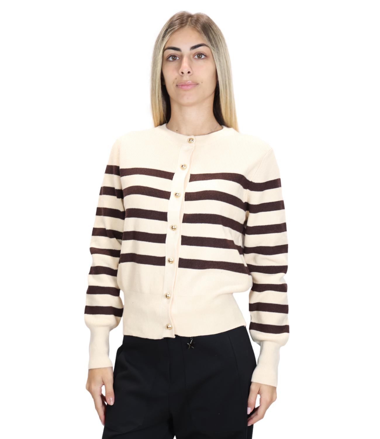 Susy Mix Maglia da Donna - Crema - M149