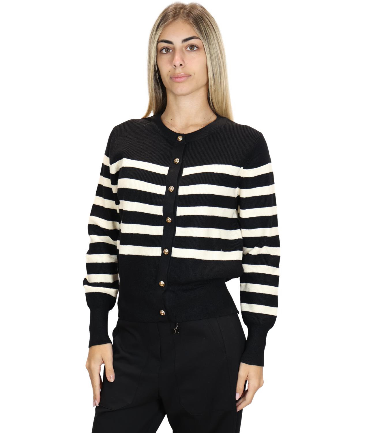 Susy Mix Maglia da Donna - Nero - M149