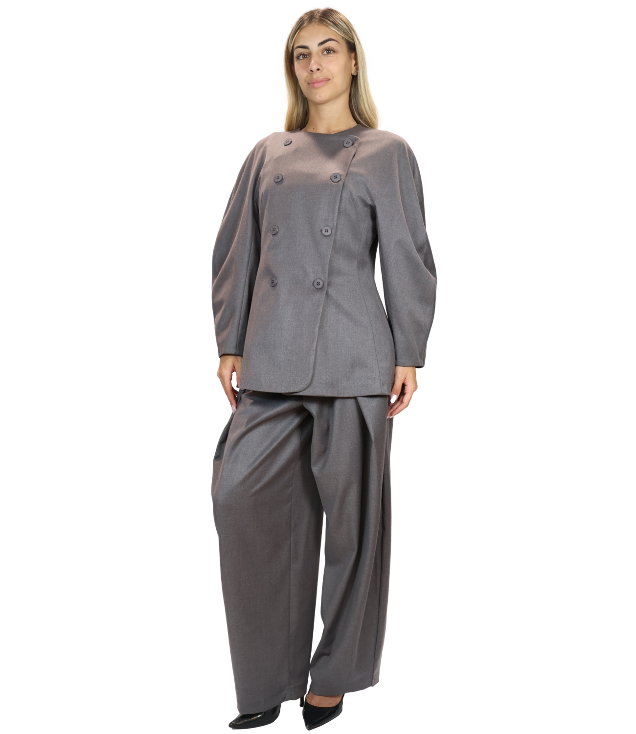 Susy Mix Pantalone da Donna - Grigio - Pa909smt271