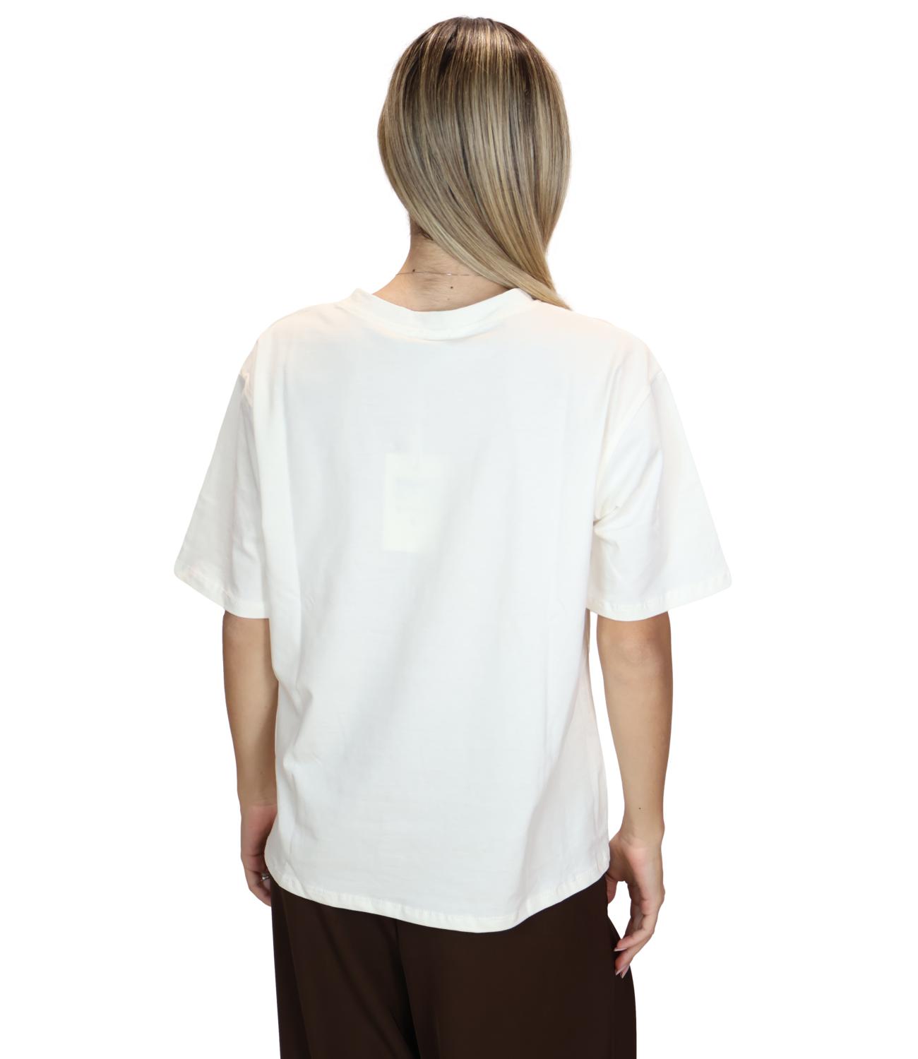 Susy Mix T-Shirt da Donna - Panna - T871602