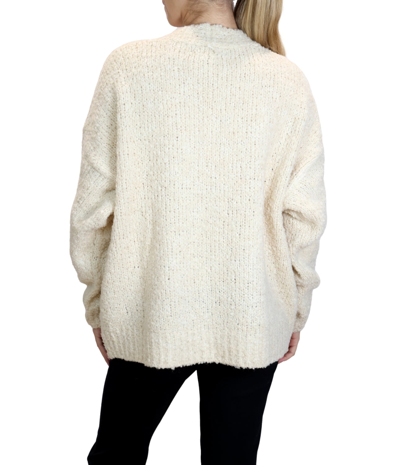 Susy Mix Cardigan da Donna - Crema - Wk32848
