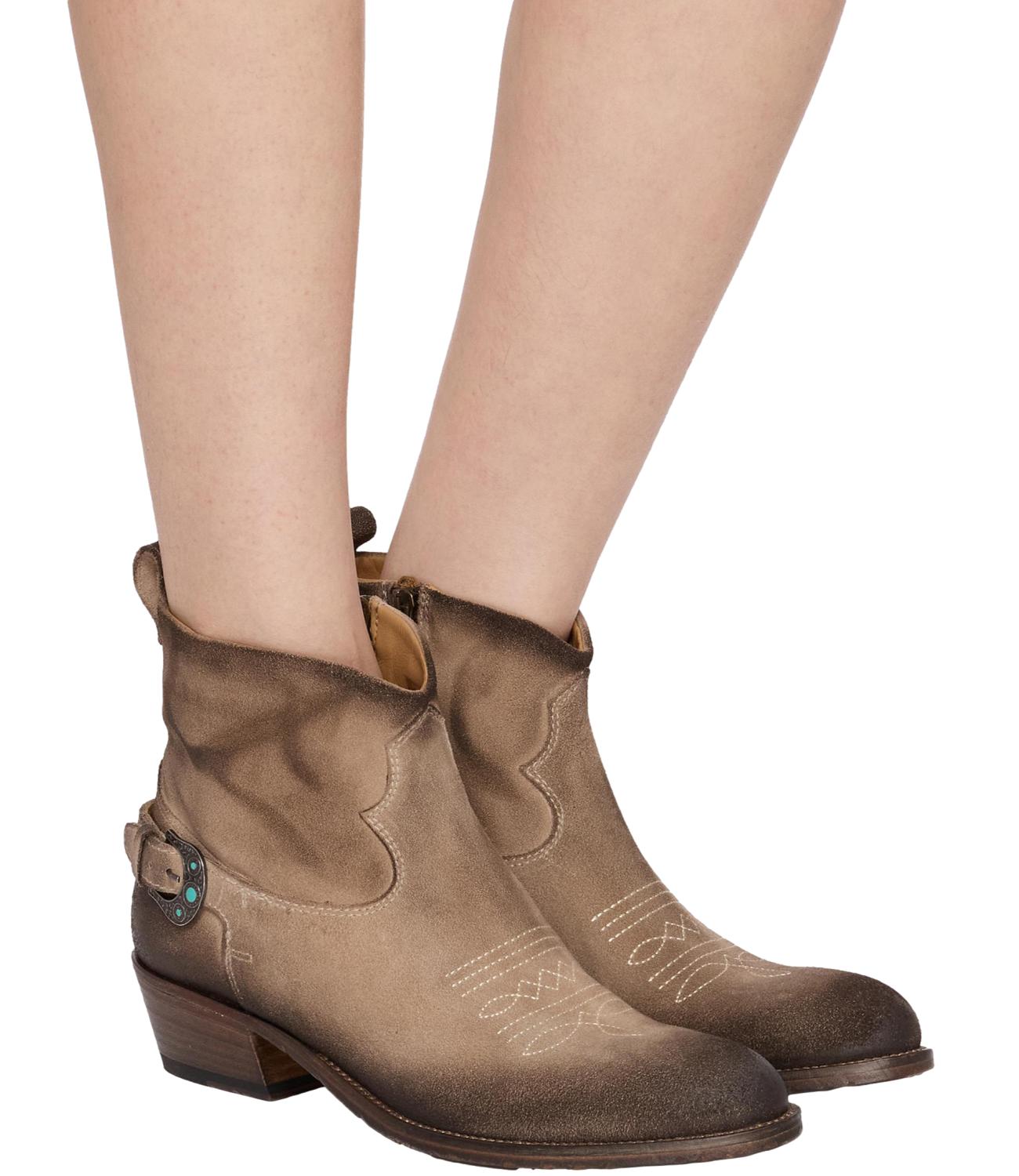 Taji Stivali da Donna - Beige - Austin Suede