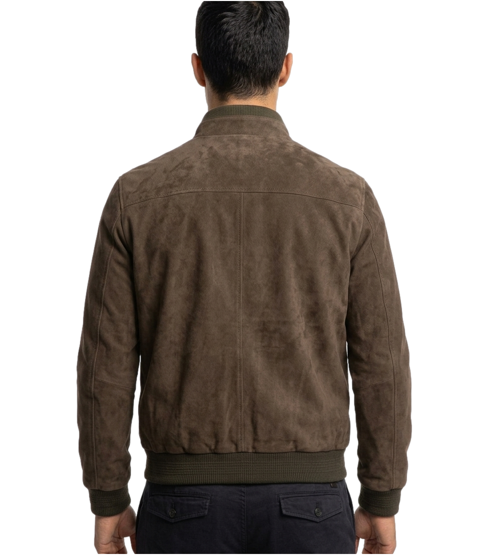 The Jack Leathers Giacca pelle da Uomo - Marrone - Elvis