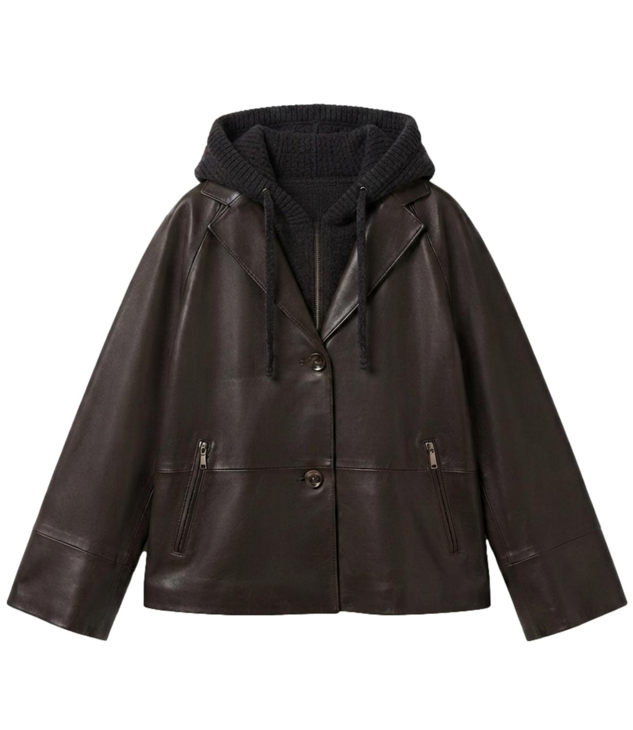 The Jackie Leathers Giacca da Donna - Dark Brown - Sun Nabo