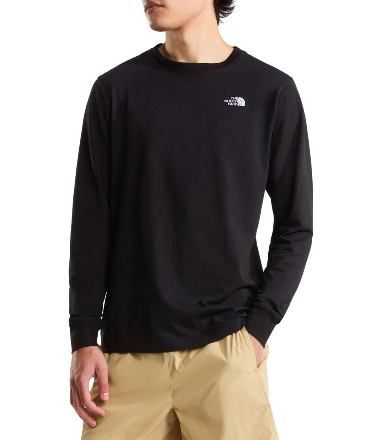 The North Face T-shirt manica lunga da Uomo - Black - Nf0a8eu3