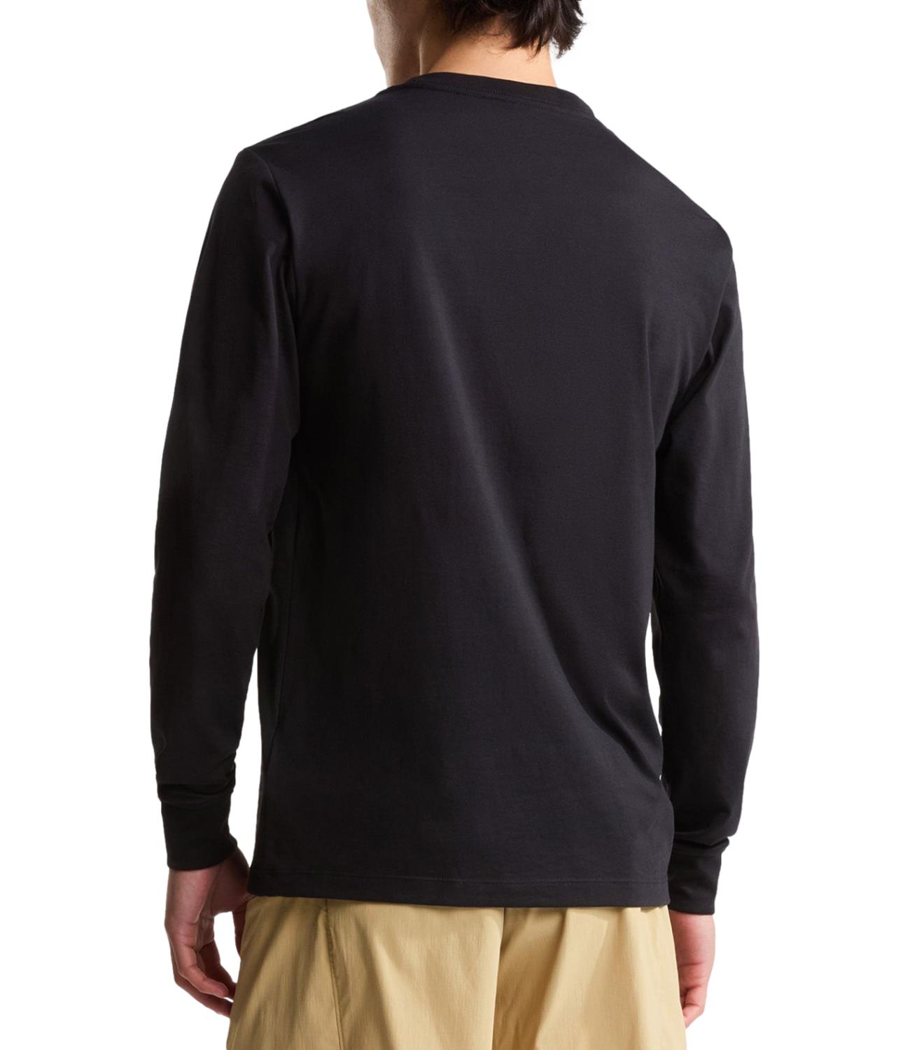 The North Face T-shirt manica lunga da Uomo - Black - Nf0a8eu3