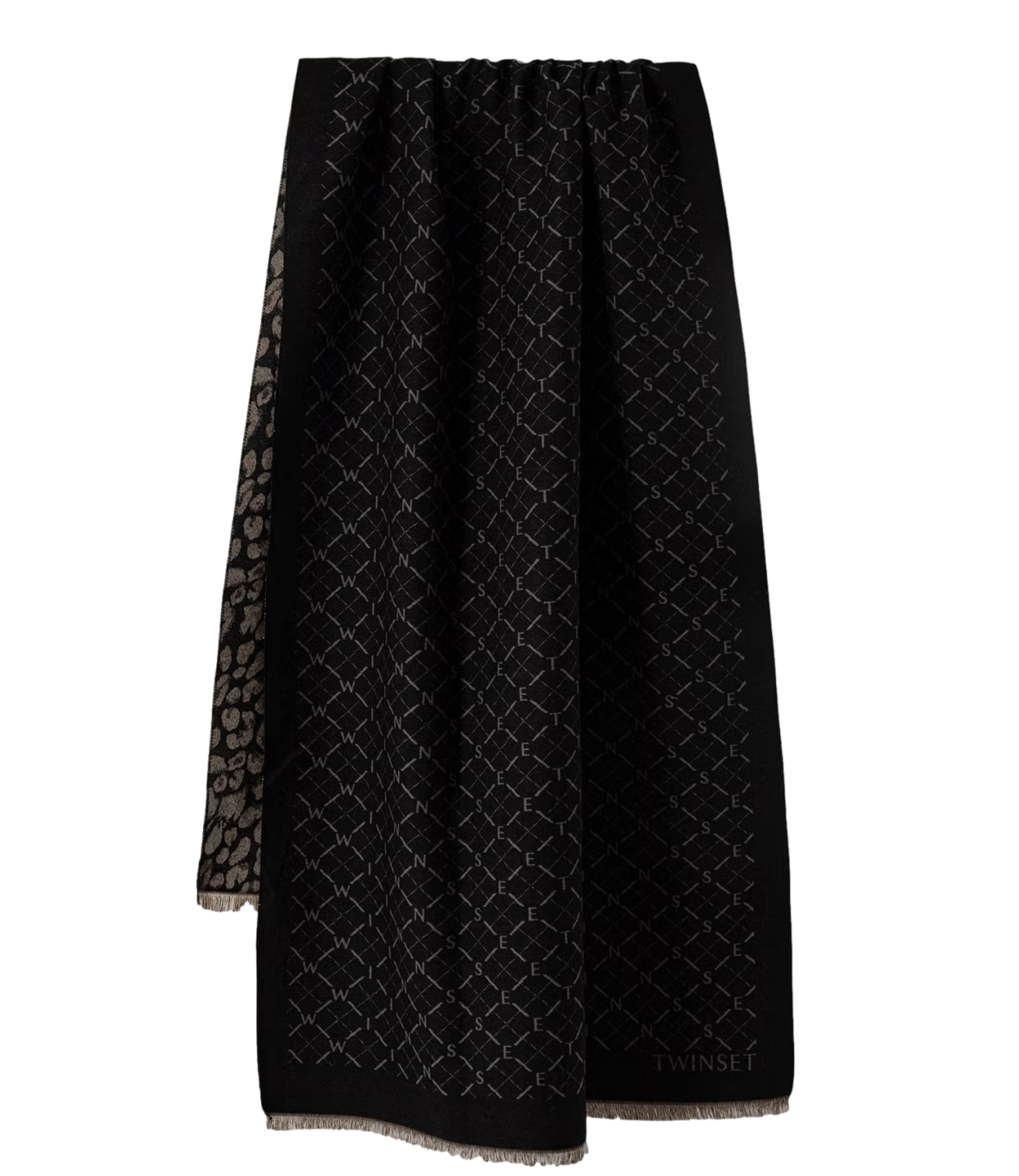 Twin Set Stola da Donna - Jacq.mix Nero/grigio - 262ta4300