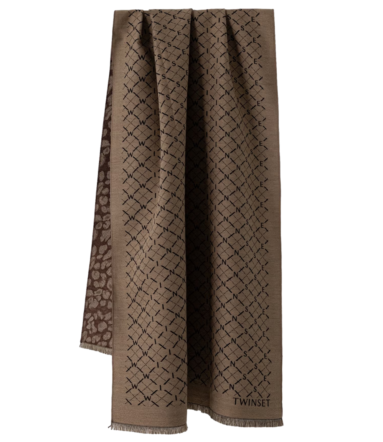 Twin Set Stola da Donna - Jacq.mix Canapa/dark Coffee - 262ta4300
