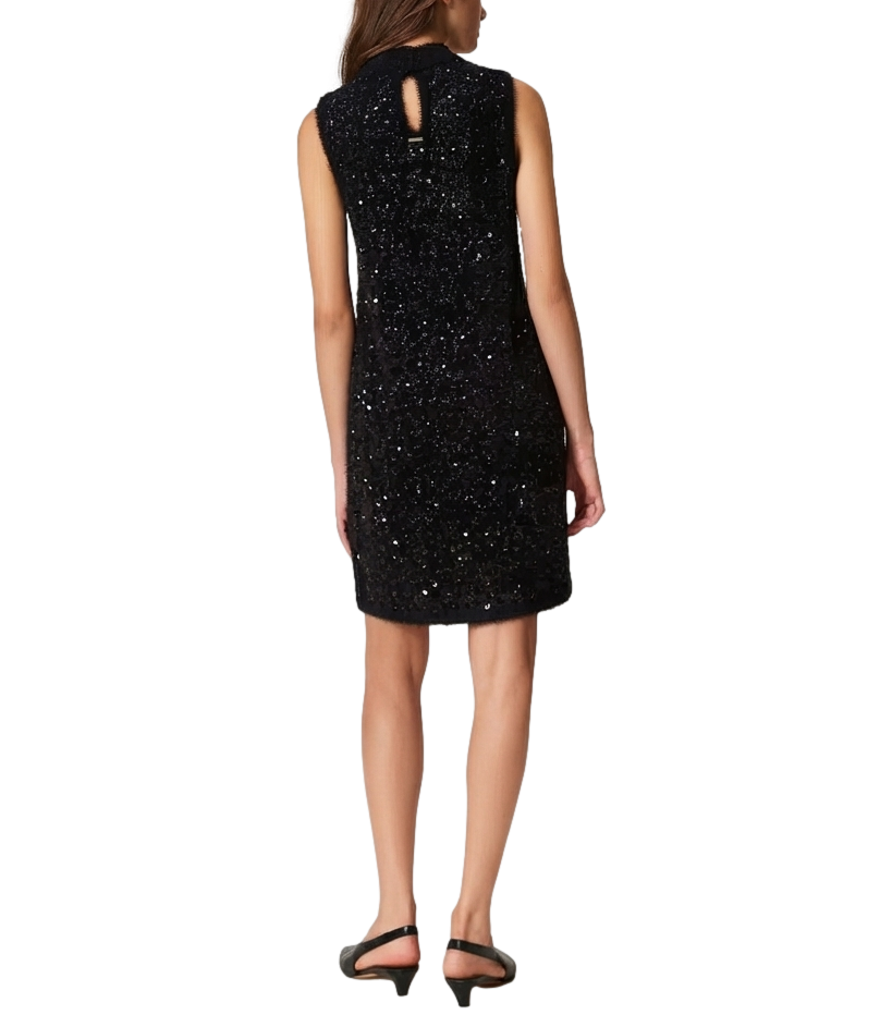 Twin Set Abito da Donna - Nero - 262tt3302