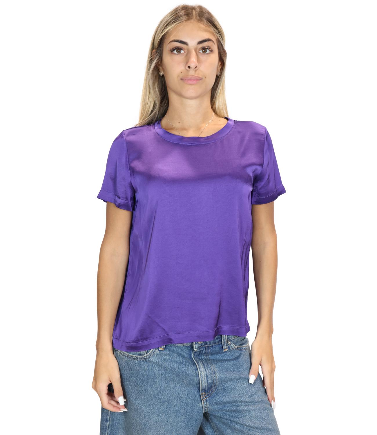 Vicolo T-Shirt da Donna - Viola - Tac0282