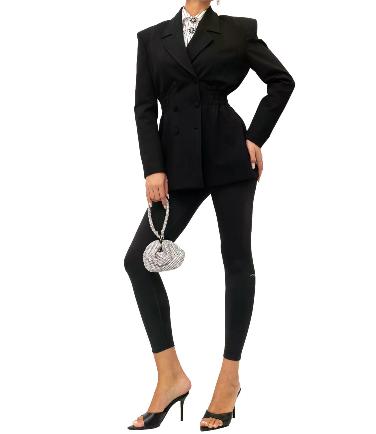 Vicolo Leggings da Donna - Nero - Uac0012
