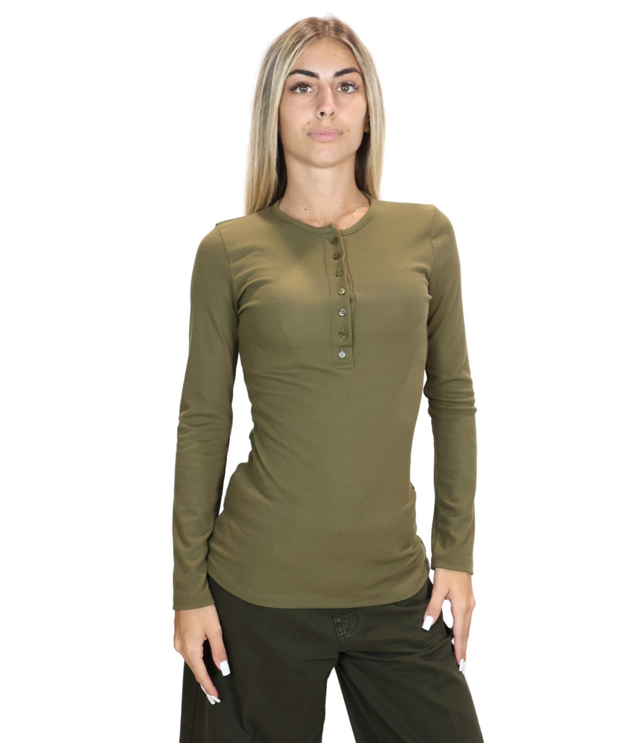 Vicolo T-Shirt da Donna - Militare - Uac0044