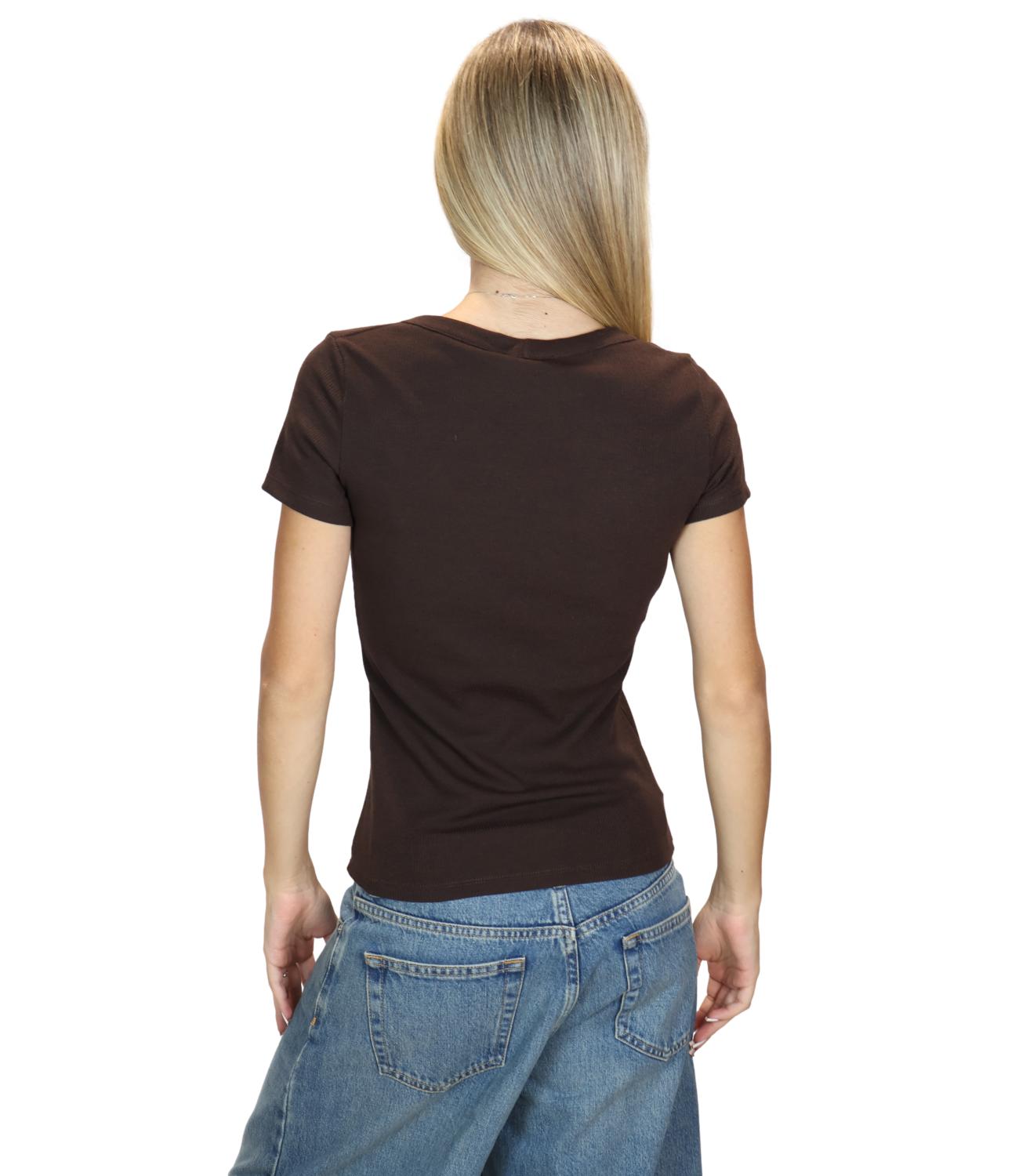 Vicolo T-Shirt da Donna - Fondente - Uac0046