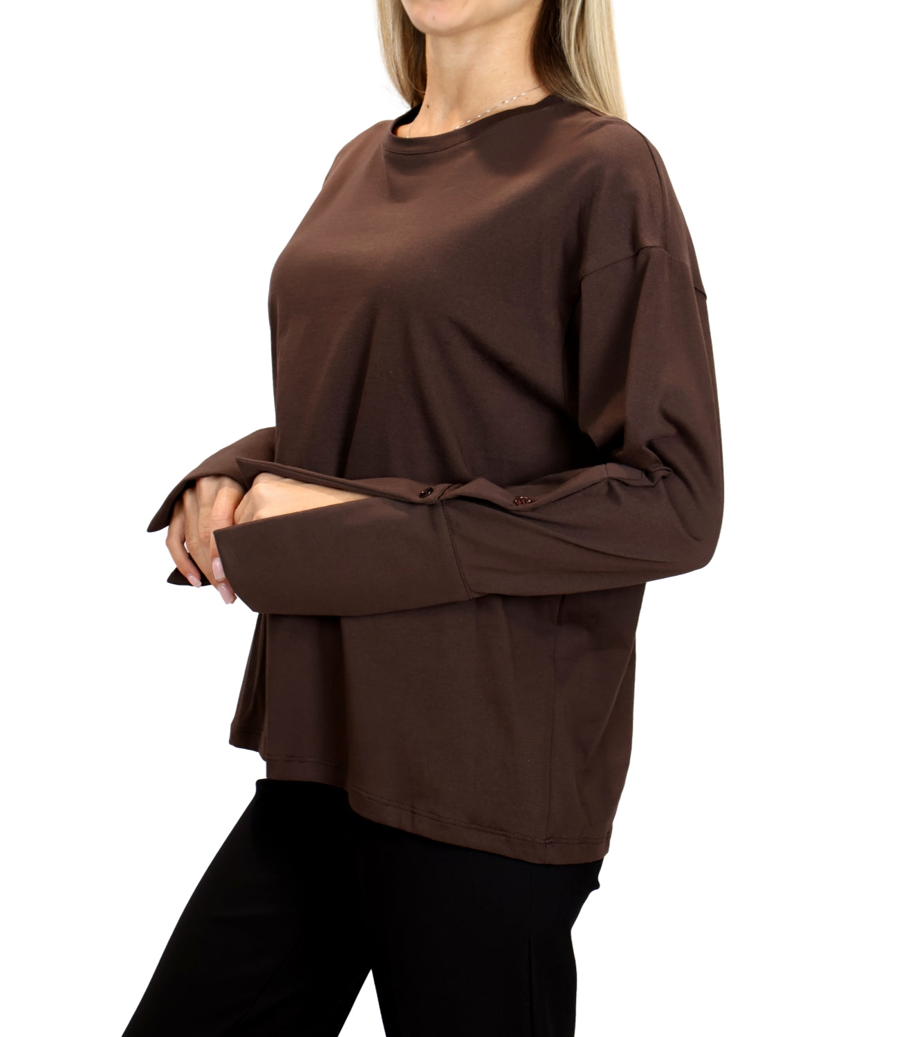 Vicolo T-Shirt da Donna - Acu Fondente 69 U - Uac0201
