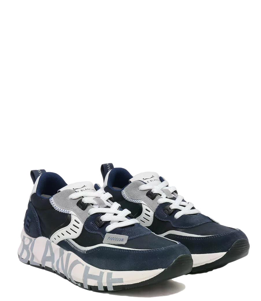 Voile Blanche Sneakers da Uomo - Delavè/wax Blue - 001-2017465-17