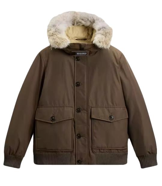 Woolrich Bomber da Uomo - Dark Green - Cfwoou2238mrut0001