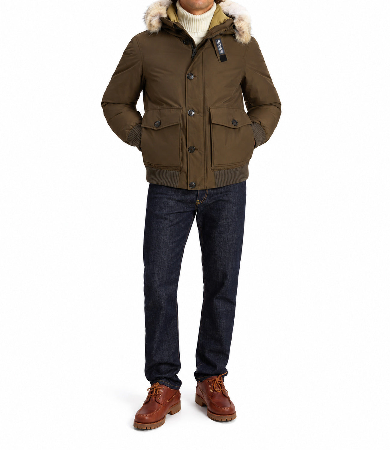 Woolrich Bomber da Uomo - Dark Green - Cfwoou2238mrut0001