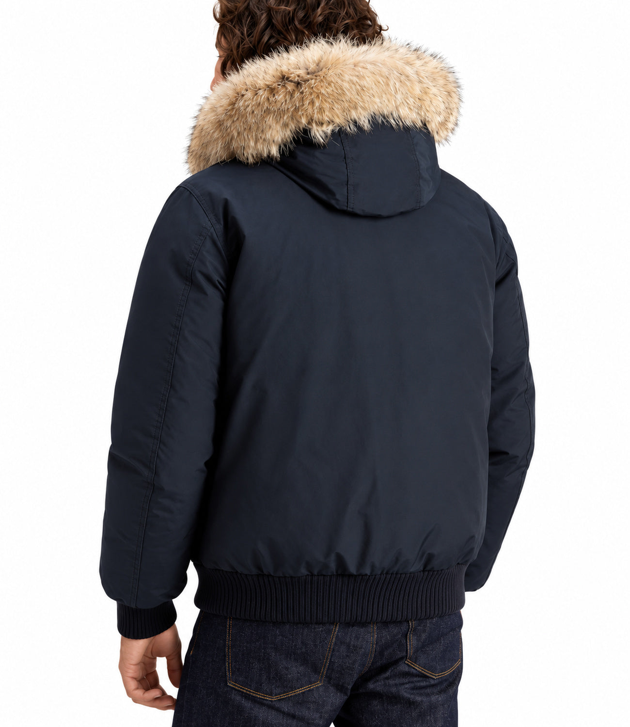Woolrich Bomber da Uomo - Melton Blue - Cfwoou2238mrut0001