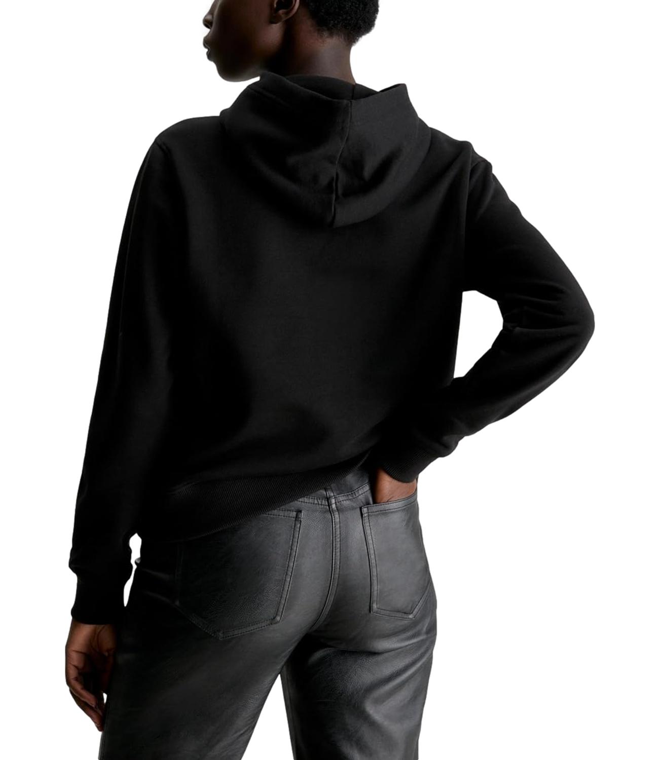 Felpa Calvin Klein donna nera con cappuccio