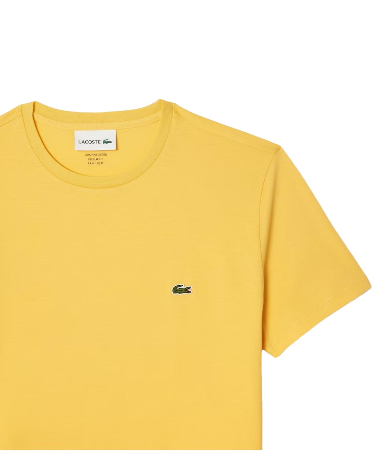 T-shirt Lacoste giallo pastello