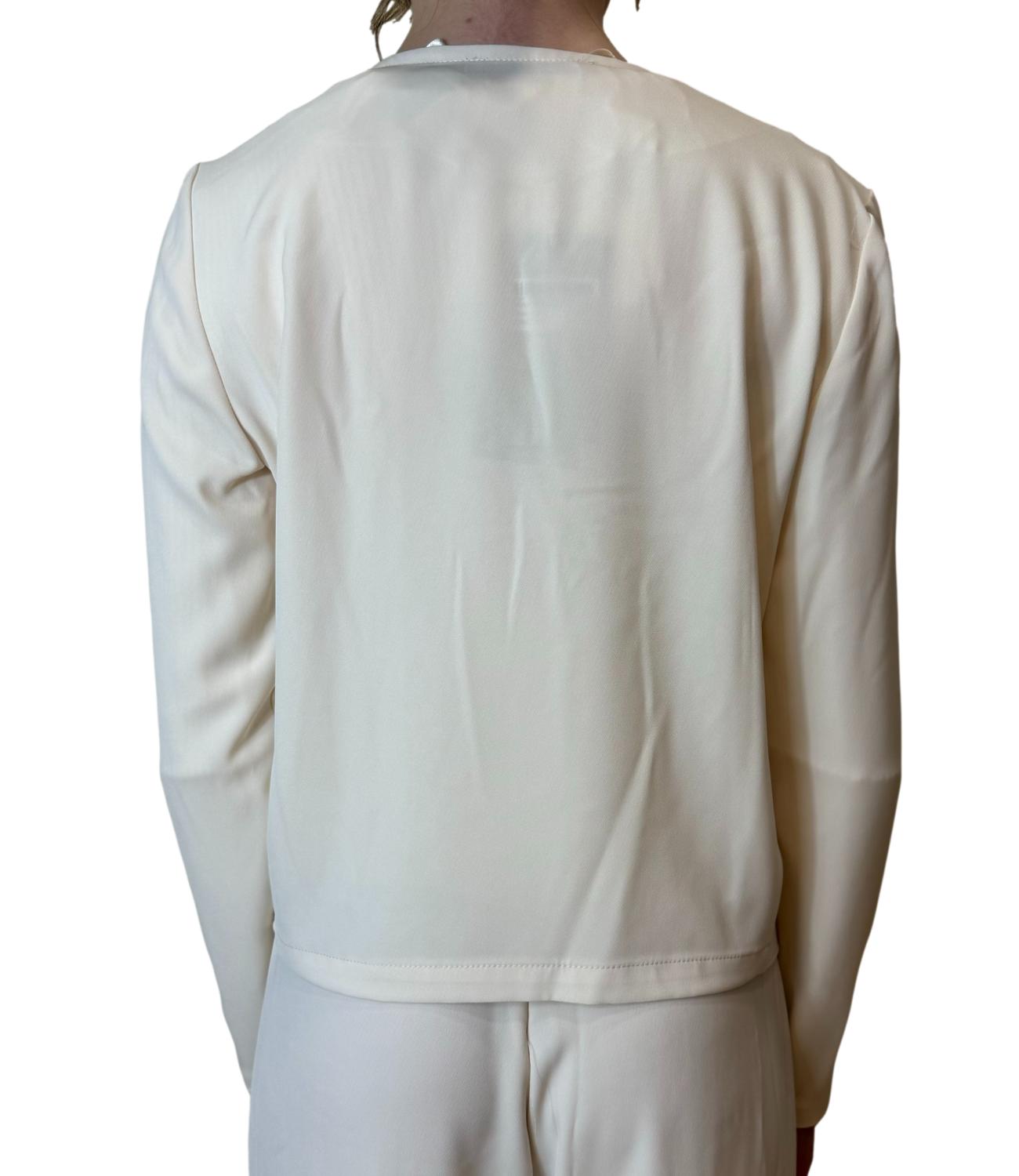 Rinascimento giacca avorio bianco donna