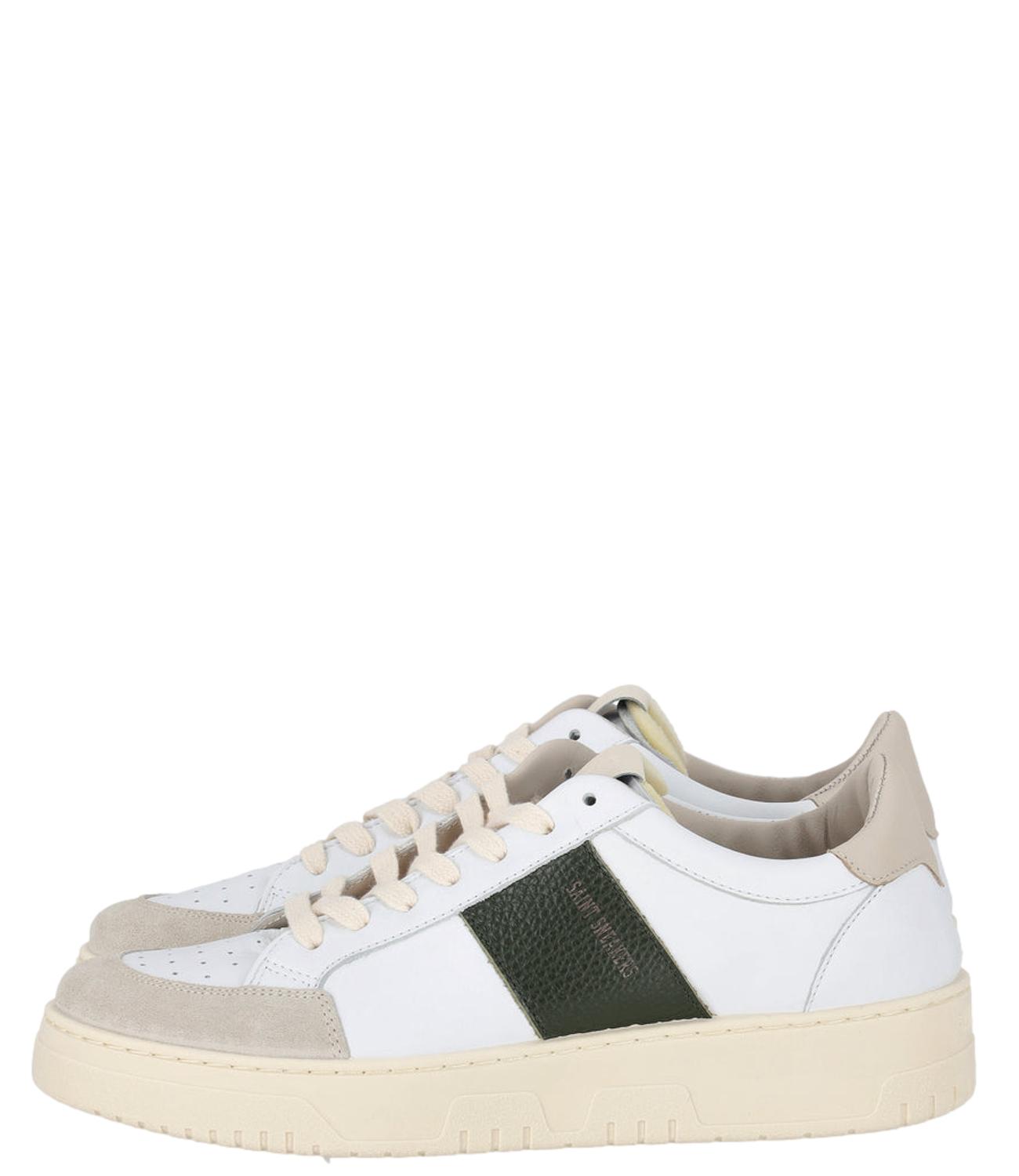 Scarpe Saint Sneakers bianca e verde uomo