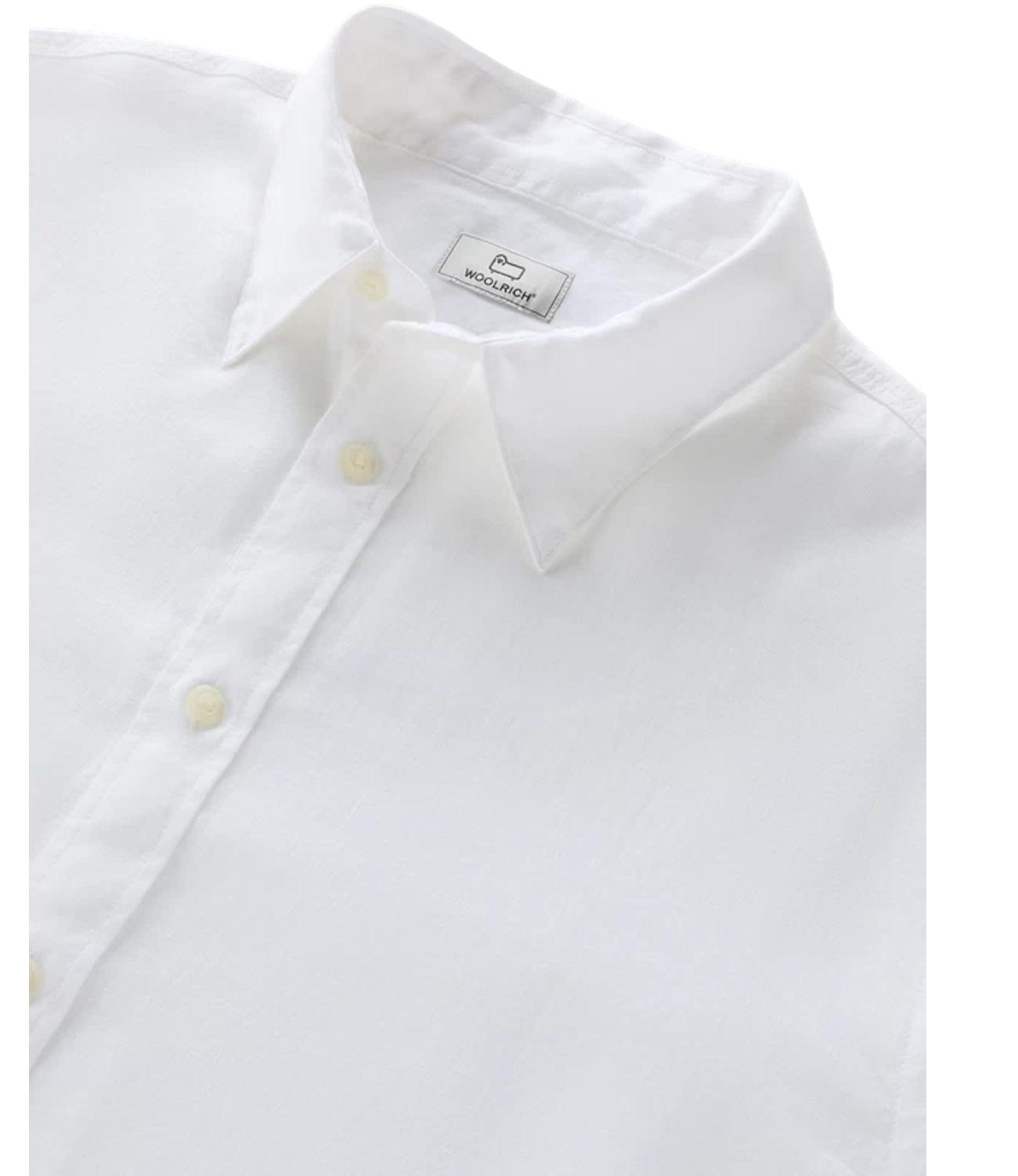 Camicia bianca lino uomo
