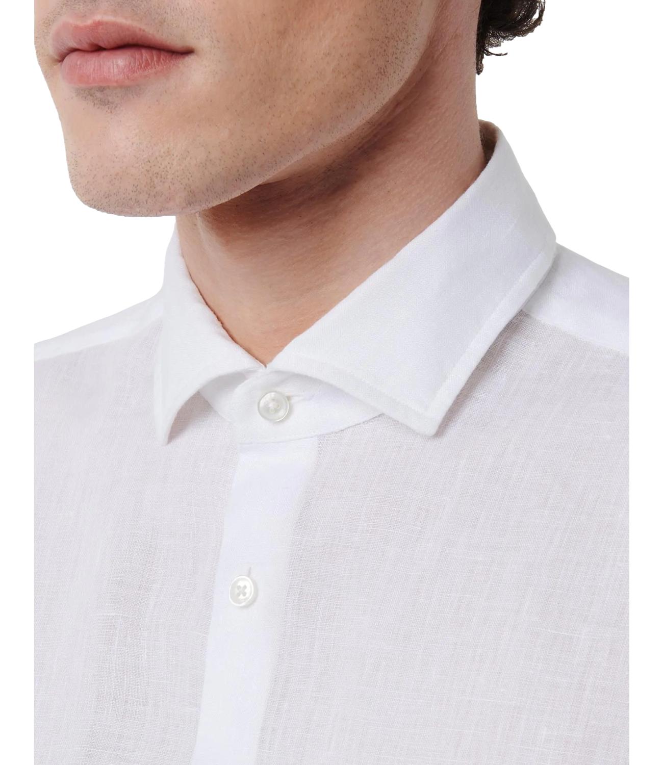 Xacus camicia in lino bianca
