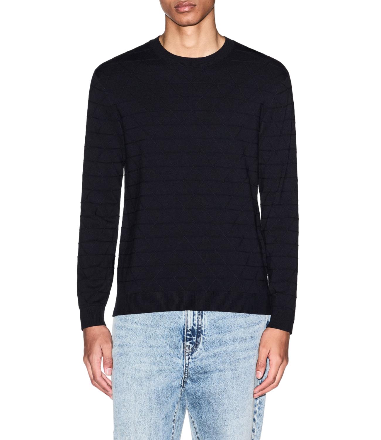 Armani Exchange Pullover da Uomo - Deep Navy Rhombus - Xm002435af10454