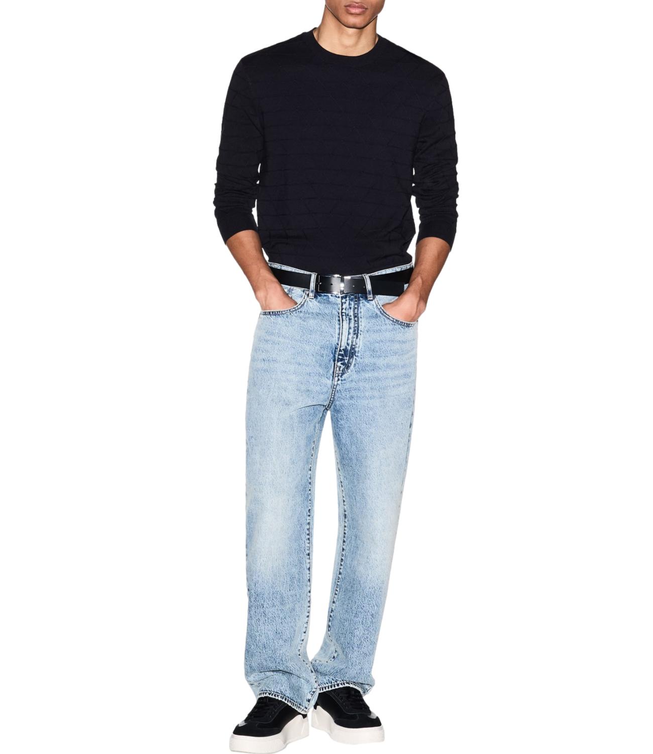 Armani Exchange Pullover da Uomo - Deep Navy Rhombus - Xm002435af10454