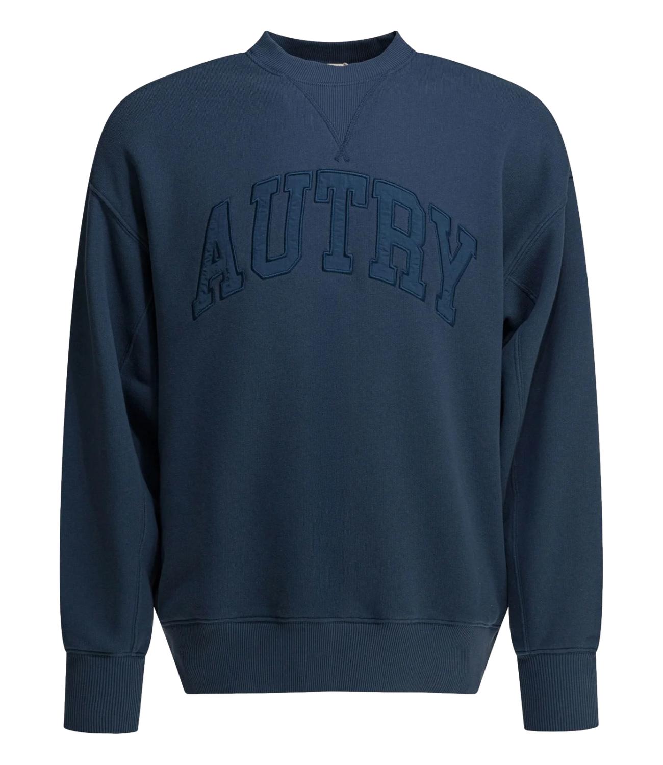 Felpa Autry girocollo blu